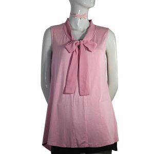 PINK BOW COQUETTE TOP